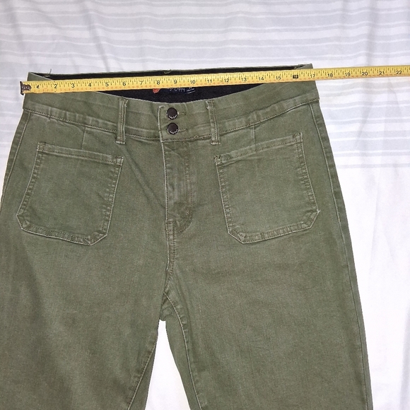 Indigo Poppy Black Textured Fabric Jeans Women Size 14 - Picture 10 of 16